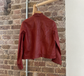 Vintage Red Leather Racer Jakcet