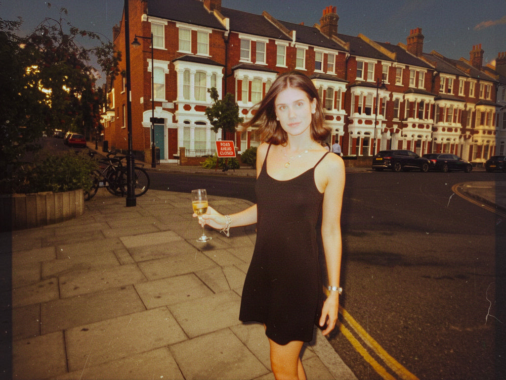 The Signature Slip Dress - Ink Black