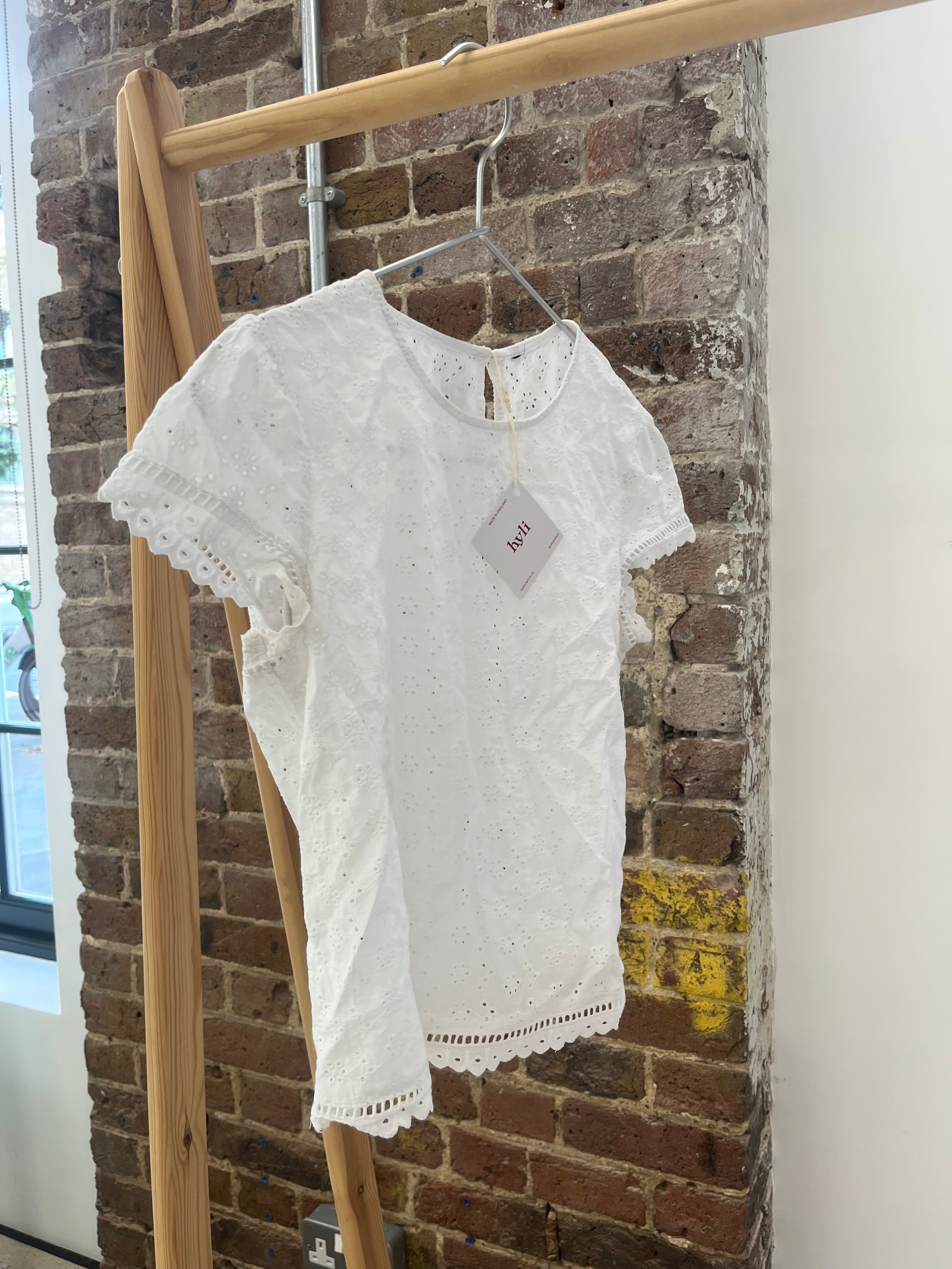 Vintage White Anglaise Top