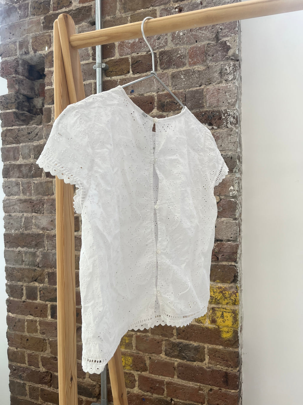 Vintage White Anglaise Top