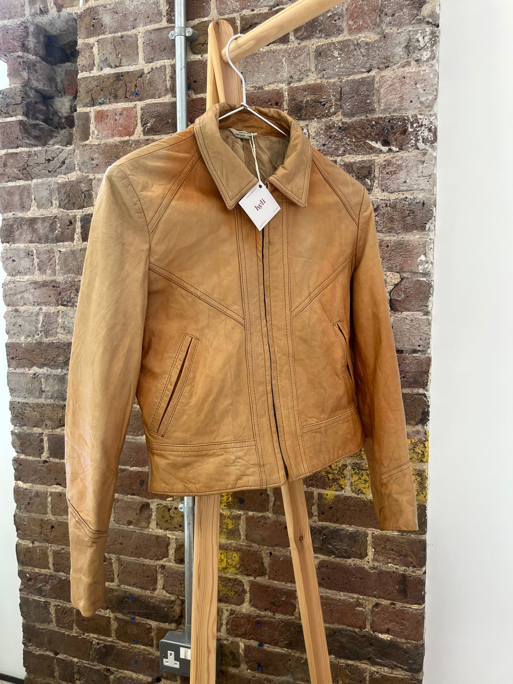 Vintage Tan Leather Jacket