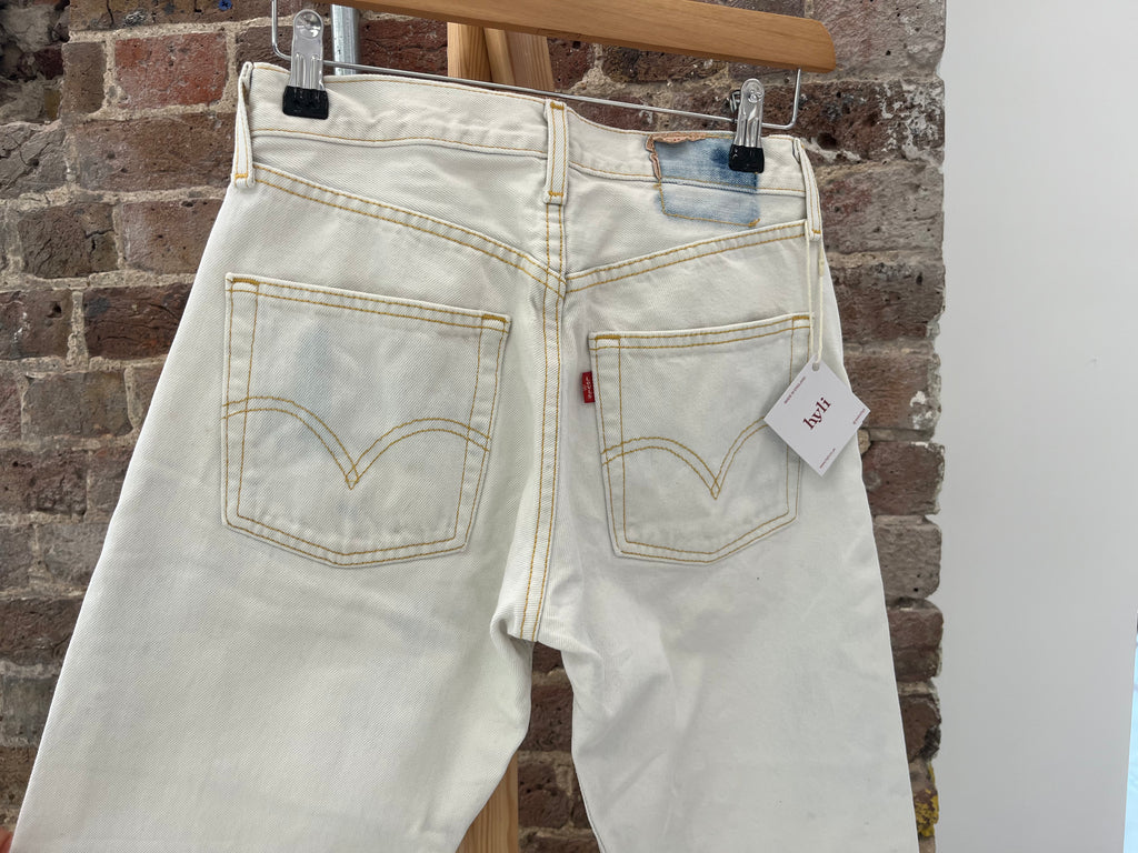 Vintage Levis 501 White Jeans