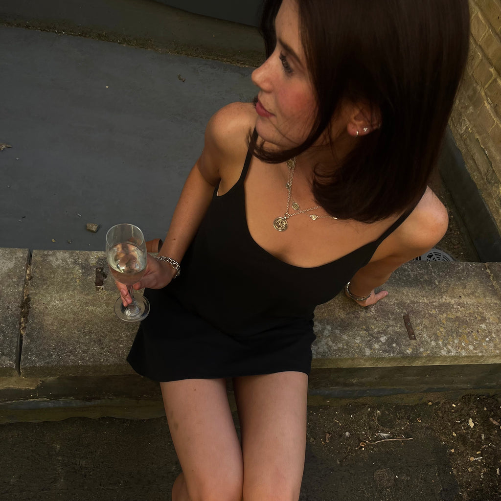The Signature Slip Dress - Ink Black