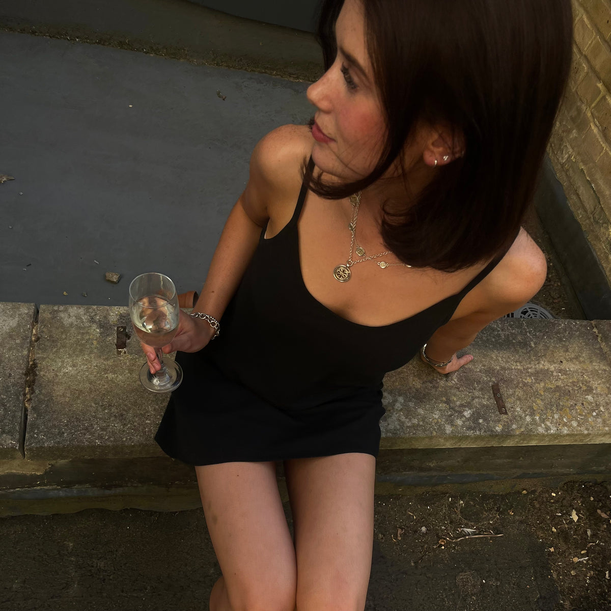 The Signature Slip Dress - Ink Black